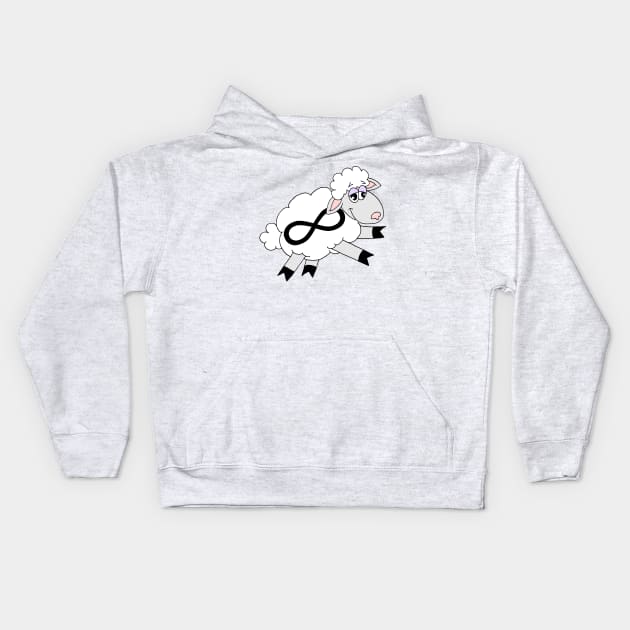 Funny Sheep Design Sleepy T-Shirt Kids Hoodie by sillyindustries